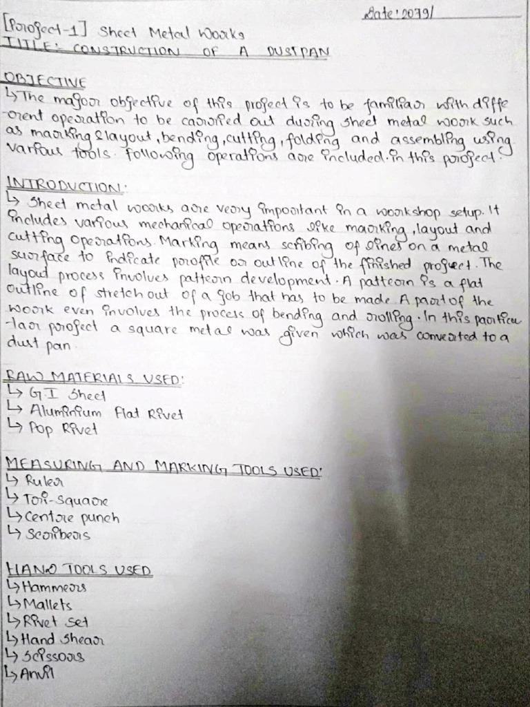 Workshop Practical Sheets | PDF