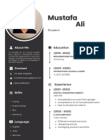 Modern Minimalist CV Resume