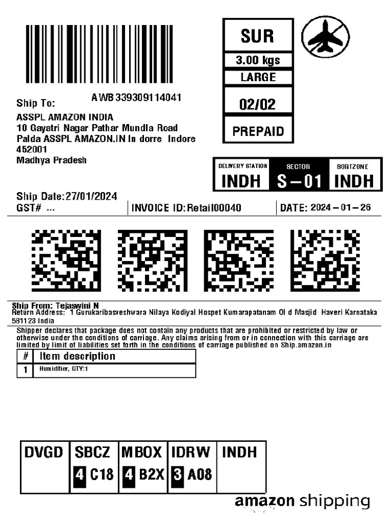 165158973final Labels Amazon PDF | PDF