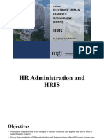 WEEK 8 - HR Administration and HRIS