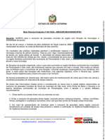 Nota Tecnica Conjunta No 001.2024 IMA SAR SAQ CIDASC IFSC e Informe Tecnico