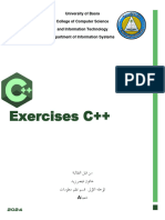 Exercises C++