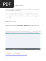 Configuring SAP Material Master Fields | PDF | Logistics | Point Of Sale