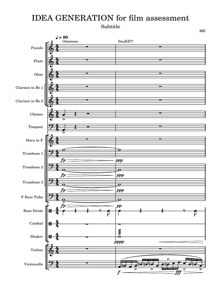 Composition film assessment score download free pdf musical
