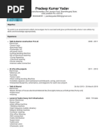 Pradeep Kumar Yadav Cv