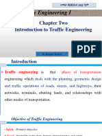 Highway Engineering I: Chapter Two Introduction To Traffic Engineering