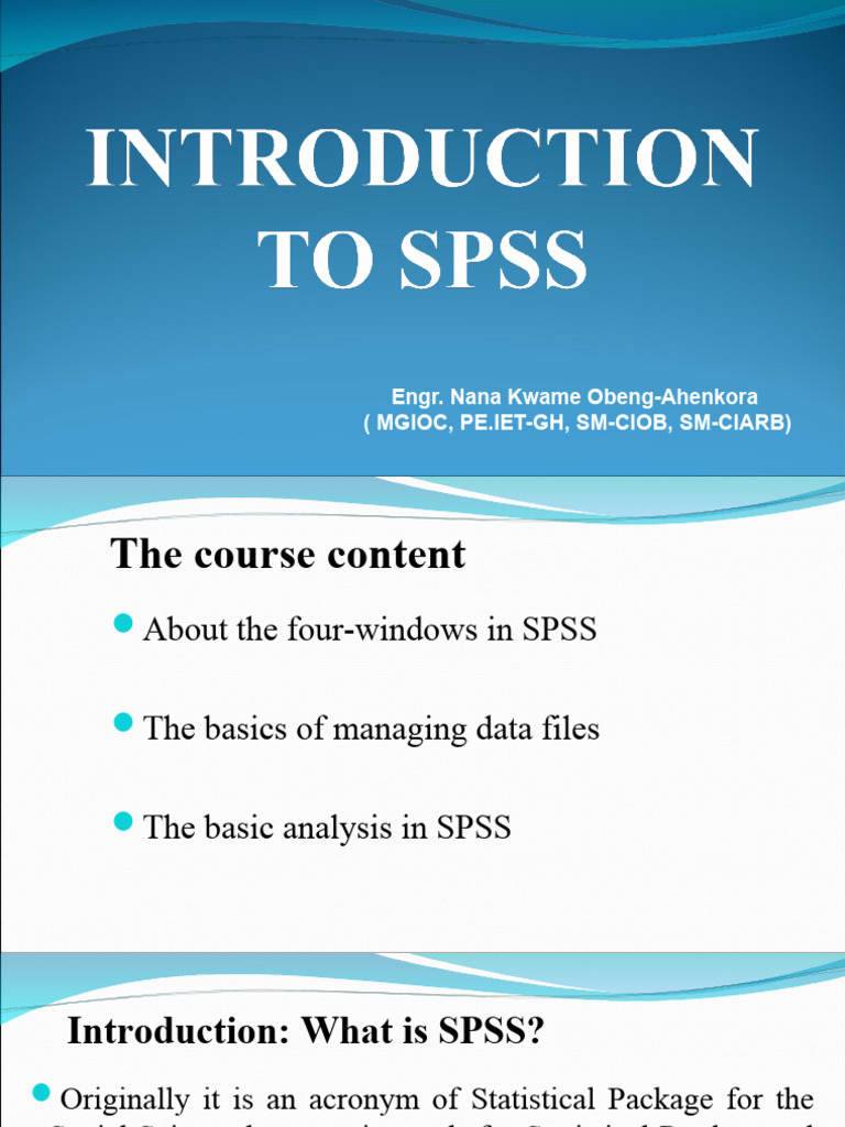 Dokumen - Tips - Spss Lecture Notes | PDF | Spss | Scatter Plot