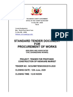 Tender For Proposed Construction of Nairagie Enkare Market