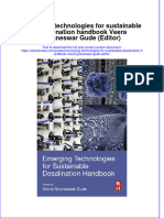 Textbook Ebook Emerging Technologies For Sustainable Desalination Handbook Veera Gnaneswar Gude Editor All Chapter PDF