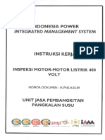 PNS.H.02.09 - Ik Inspeksi Motor-Motor Listrik 400 Volt