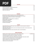 Cardápio do Restaurante Ráscal | PDF | Creme (gastronomia) | Tomate
