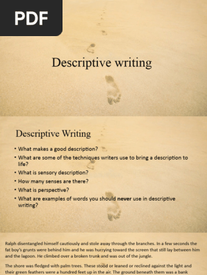 Descriptive Writing