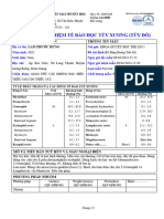 Kết Quả Xét Nghiệm Tế Bào Học Tủy Xương (Tủy Đồ) : Thông Tin Bệnh Nhân Thông Tin Mẫu