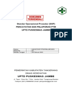 Sop Pencatatan Dan Pelaporan PTM