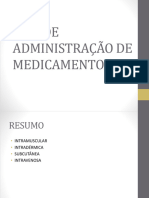 Vias de Administração de Medicamentos