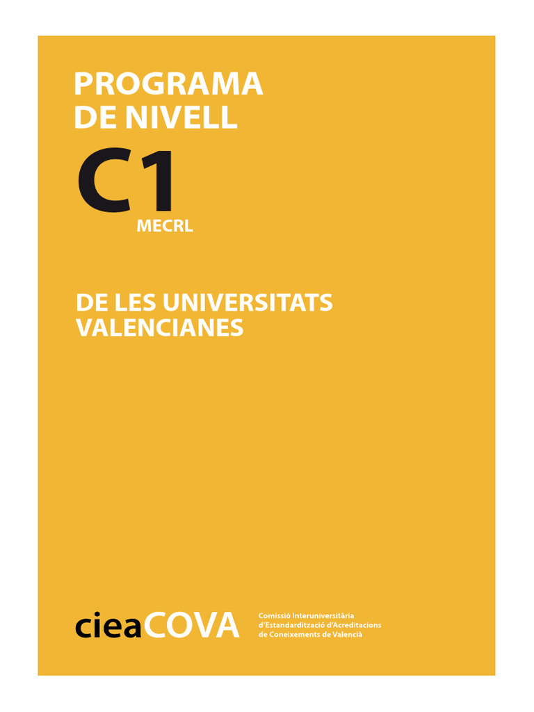 Programa-I-Estructura-Nivell C1 Oct 21 | PDF