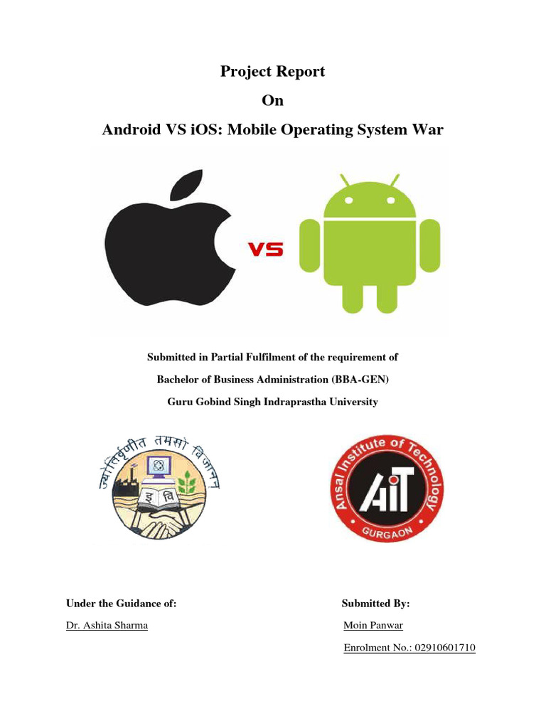 Android Vs Ios Pdf Android Operating System Ios