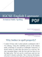 IGCSE Eng Lang Spelling