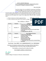 Office Circular 3 Dated 04.01.2024 Semester V Form Fill Up 2024