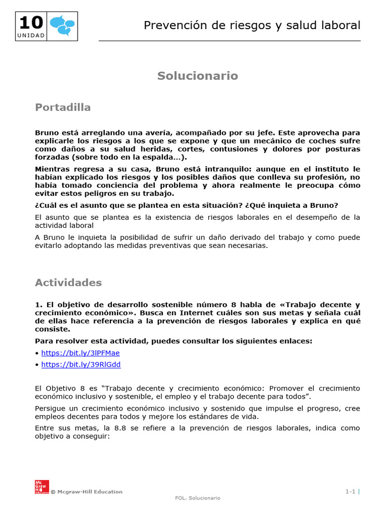 Prevención de Riesgos Laborales en Trabajo | PDF | Seguridad y salud ...