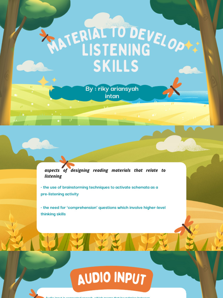 Developing Effective Listening Skills | PDF | Reading Comprehension ...