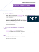 C1 - Introduction To Financial Statements