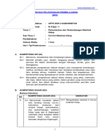 RPP Kelas 3 Tema 1 Pertumbuhan Dan Perke