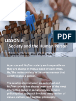 Society and The Human Person G V - 085726