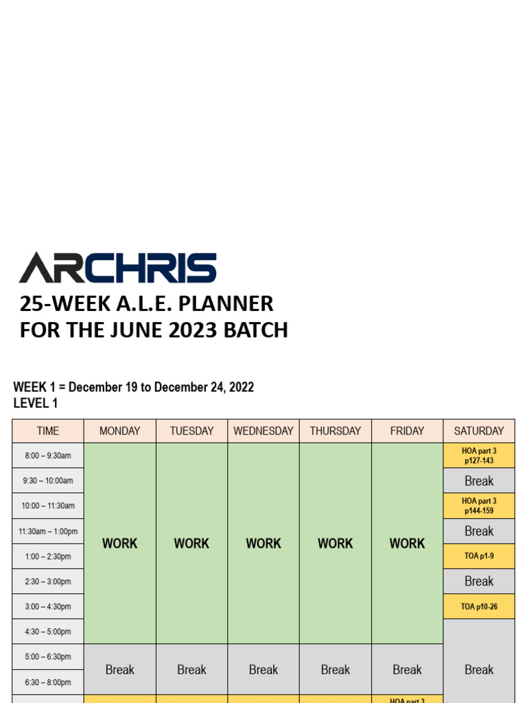 June 2023 Ale Planner Pdf