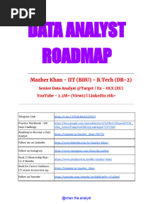 Data Analytics Roadmap