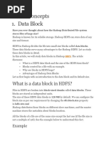 HDFS Concepts