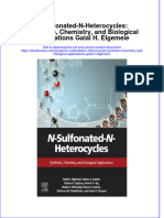 Textbook Ebook N Sulfonated N Heterocycles Synthesis Chemistry and Biological Applications Galal H Elgemeie All Chapter PDF