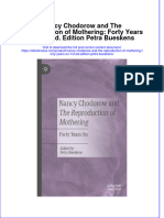 Textbook Ebook Nancy Chodorow and The Reproduction of Mothering Forty Years On 1St Ed Edition Petra Bueskens All Chapter PDF