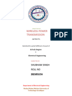 A Seminar Report On Wireless Power Trans