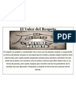 El Valor Del Respeto