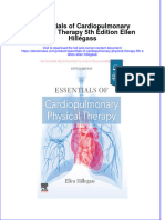 Textbook Ebook Essentials of Cardiopulmonary Physical Therapy 5Th Edition Ellen Hillegass All Chapter PDF