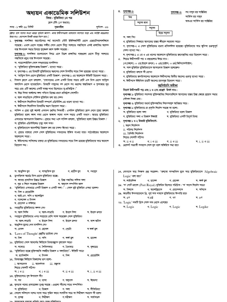 Logic 1st Paper 1st Unit | PDF