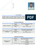 CV of MD Rasel Ali