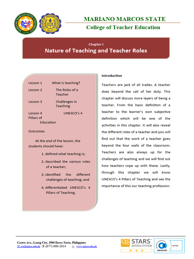 Understanding the Nature of Teaching | PDF | Teachers | Cognition