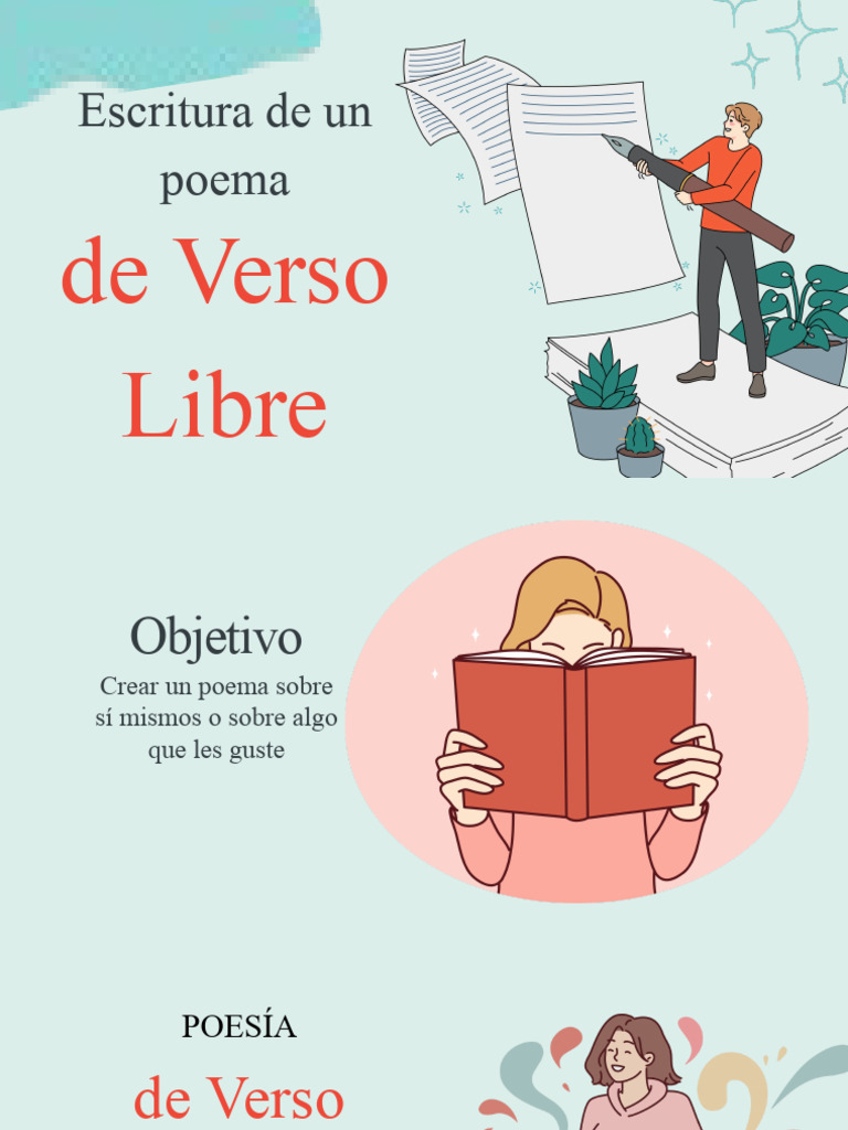 Escritura Poema Verso Libre (Proceso) I° PDF