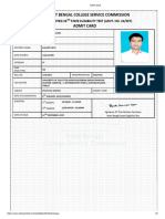 Admit Card