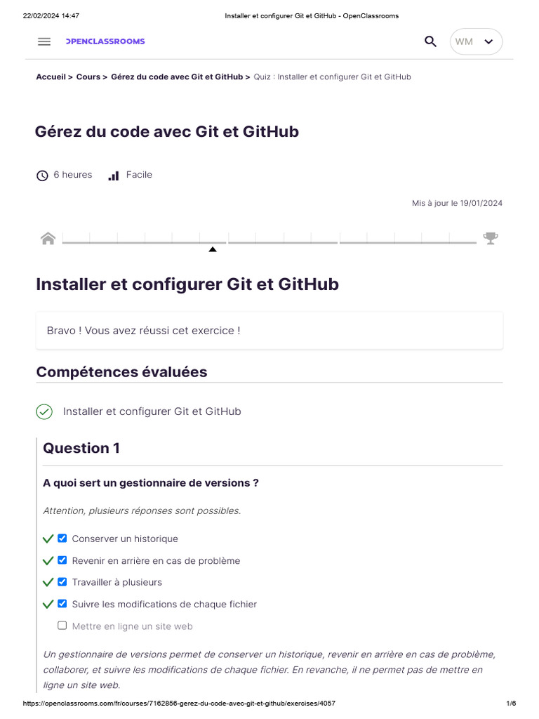 Installer et configurer Git et GitHub | PDF | Gestion de versions ...