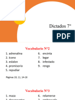 Dictados Semanales 7°