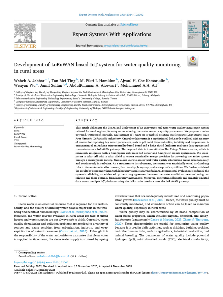 1 s2.0 S095741742303364X Main | PDF | Internet Of Things | Wireless ...