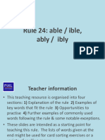 Spelling Tracker - Rule 24 - Able Ible Ably Ibly