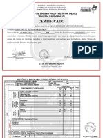 Certificado Ensino Mèdio Modelo