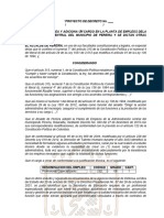 Proyecto Decreto Modificación de Planta de Empleos y Manual de Funciones para Observaciones