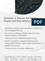 Question 3 Mourya Empire