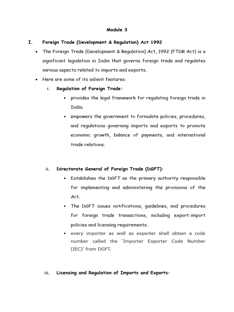 Investment Law Module 3 PDF Joint Venture Intellectual Property