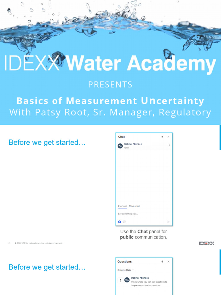 Basics of measurement uncertainty idexx webinar pdf laboratories